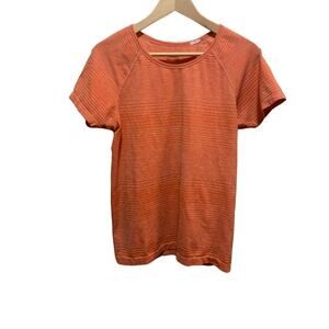 Patagonia activewear tee t-shirt orange exercise workout women's sz s